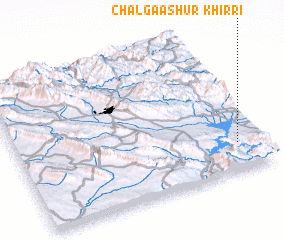 3d view of Khirr-i Chālga Āshūr